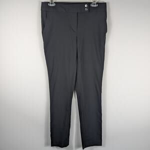 DKNY Size 4 Dress Pants Women Black Stretch Slim Fit Career Trousers Work